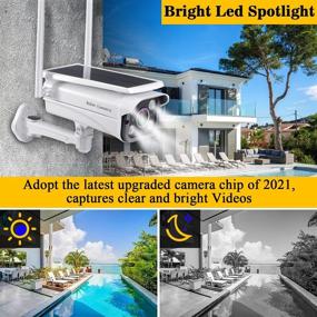 img 1 attached to 📷 AMTIFO Solar Wireless Security Camera Outdoor: HD 1080P Color Night Vision, Rechargeable Battery, IP66 Waterproof, 2-Way Audio, PIR and Rada Motion Sensor - W5