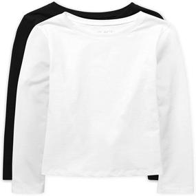 img 4 attached to 👚 The Children's Place Girls' Long Sleeve Layering Tee: Versatile and Stylish!