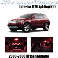xtremevision interior led for nissan murano 2003-2008 (9 pieces) red interior led kit installation tool logo