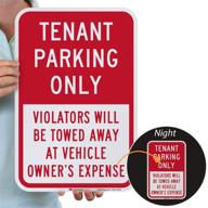 🚫 reflective violators of tenant parking only logo