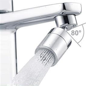 img 4 attached to 🚰 Solid Brass Waternymph Kitchen Sink Faucet Aerator - 360-Degree Swivel with Big Angle and Dual-Function 2 Sprayer Attachment - Swivel Sprayer for Kitchen Faucet with 15/16 Inch-27UNS Male Thread