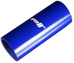 img 1 attached to 🔵 Upgr8 Universal 4-Ply High Performance Straight Coupler Silicone Hose, Blue - 152MM Length (2.0 Inches / 51MM)