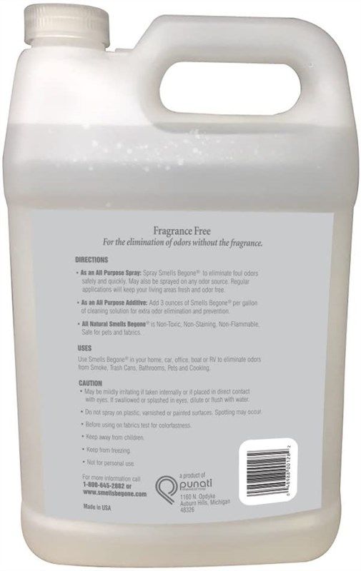 SMELLS BEGONE Air Freshener Spray - Odor Eliminator - Eliminates Odors from  Smoke, Trash Cans, Cars, Pets & Boats - Fragrance Free - 2 Pack - 12 Ounce