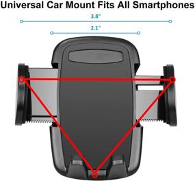 img 3 attached to 📱 Takfox Cell Phone Car Mount Holder for Samsung Galaxy S21 Ultra S20 FE Plus S10+ S9 S8 J7, Note 20 Ultra 10 9, A02S A12 A32 A42 A52 A72 A01 A11 A12 A21 A51 A715G - Air Vent Car Mount Cradle, Black