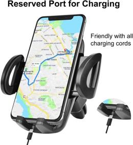 img 1 attached to 📱 Takfox Cell Phone Car Mount Holder for Samsung Galaxy S21 Ultra S20 FE Plus S10+ S9 S8 J7, Note 20 Ultra 10 9, A02S A12 A32 A42 A52 A72 A01 A11 A12 A21 A51 A715G - Air Vent Car Mount Cradle, Black