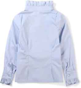 img 3 attached to 👑 Princess Lace Collar Girls' Blouse with Bowknot - Long Sleeve Ruffle Shirt