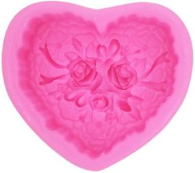 img 2 attached to 🌹 Rose Heart-shaped Silicone Soap Mold for Handmade Crafts and DIY Soap Making