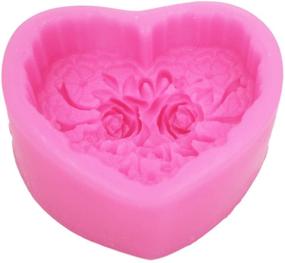 img 3 attached to 🌹 Rose Heart-shaped Silicone Soap Mold for Handmade Crafts and DIY Soap Making