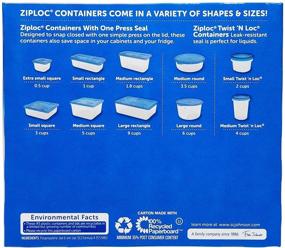 img 1 attached to 📦 1 Set of 3 Ziploc Medium Square Containers