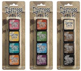 img 1 attached to 🎨 Tim Holtz Distress Mini Ink Pad Kits Bundle - Ranger #1, #2, and #3