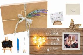 img 4 attached to 🎁 Sure Win-Win Thank You Gifts: Celebrate Unbreakable Bonds with Wedding, Friendship, and Sister Gifts - Perfect for Your BFF, Bestie, and Soul Sisters! Wooden Photo Frame Included.