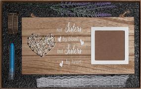 img 1 attached to 🎁 Sure Win-Win Thank You Gifts: Celebrate Unbreakable Bonds with Wedding, Friendship, and Sister Gifts - Perfect for Your BFF, Bestie, and Soul Sisters! Wooden Photo Frame Included.