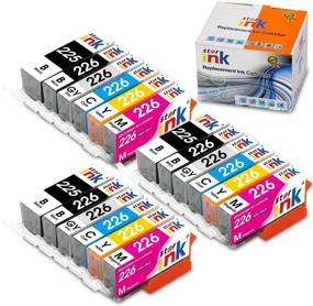 img 4 attached to 🖨️ High-Quality Replacement Ink Cartridges for Canon PGI 225 CLI 226 Pixma Printers - 18 Pack