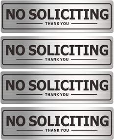img 4 attached to 🚫 Self Adhesive House No Soliciting Sign