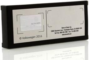 img 1 attached to 🔑 Red VW Leather and Metal Rectangular Key Chain with Wordmark by Volkswagen