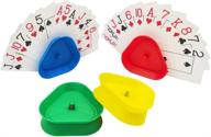 yh triangle shaped hands-free poker card rack holder set: organize your cards with style логотип