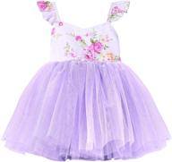 flofallzique summer baby girls dress: floral 🌸 tulle for wedding, birthday, toddler tea party & tutu logo