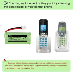img 1 attached to 🔋 iMah Ryme B1 BT183342 BT166342 BT162342 Battery for VTech and AT&amp;T Cordless Handset Telephones - 1-Pack
