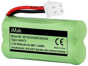 img 4 attached to 🔋 iMah Ryme B1 BT183342 BT166342 BT162342 Battery for VTech and AT&amp;T Cordless Handset Telephones - 1-Pack