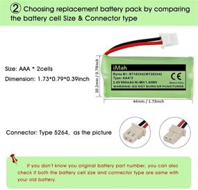 img 2 attached to 🔋 iMah Ryme B1 BT183342 BT166342 BT162342 Battery for VTech and AT&amp;T Cordless Handset Telephones - 1-Pack