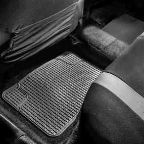 img 2 attached to FH Group F11300GRAY Anti-Slip All Weather Floor Mats: Premium Checker Style Gray Mats for Maximum Protection