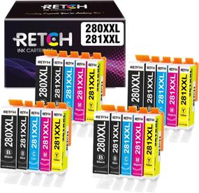 img 4 attached to 🖨️ 20-пачка совместимых картриджей RETCH 280 для принтеров Canon 280 и 281 PGI-280XXL CLI-281XXL - Совместимы с принтерами Pixma-TR7500 TR7520 TR8500 TS6120 TS6200 TS702 TS8100 TS8200 TS9520 на струйных чернилах