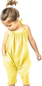 img 4 attached to 🌙 Adorable MOONBUN Toddler Slouch Jumpsuit: One-Piece Girl Romper Jumper at Your Service!