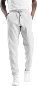 img 4 attached to THE GYM PEOPLE Men's Fleece Joggers Pants | Deep Pockets Athletic Sweatpants for Workout, Running, Training - Loose-fit