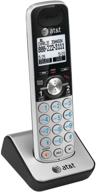 🔌 at&t tl88002 accessory cordless handset: silver/black for tl88102 expandable phone system logo