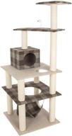 kitty brownstone cat tower - a matter of cat, 62 inches logo