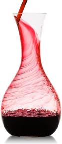 img 4 attached to 🍷 Exquisite Culinaire Crystal Glass Wine Decanter: Elevate Your Wine Experience with Artisan Elegance