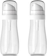 💦 refillable travel spray bottles, 3.4oz/100ml with fine mist sprayer - portable and chemical resistant (2 pack) logo