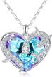crystal necklace pendant elegant anniversary logo