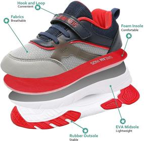 img 2 attached to Sneakers Comfort Breathable Lightweight Athletic Girls' Shoes in Athletic