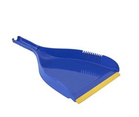 img 2 attached to Superio Clip-On Dustpan - Blue Plastic, Heavy-Duty Design with Easy Grip and Rubber Edge - Detailed Sweeping Debris, Fits Standard Brooms - Perfect for Home & Commercial Dusting and Cleaning Tool (1)