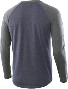 img 2 attached to 👔 Premium Quality Henley Sleeve Casual T Shirts - Ideal Men's Clothing and Shirts