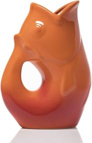 img 2 attached to 🍷 Stylish Gurgle Pot Pitcher 42 oz - Ombre Red - Shop Now!