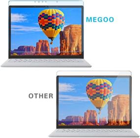 img 1 attached to Защитное стекло Megoo для ноутбука Surface Laptop 4 13,5 дюйма - проста в установке, ультра ясное, совместимо с ноутбуками Microsoft Surface Laptop 3/2/1-13,5 дюйма