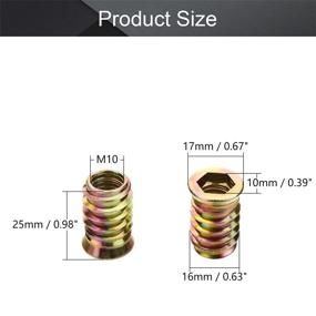 img 3 attached to MroMax M10X25Mm Knurled Threaded Embedment