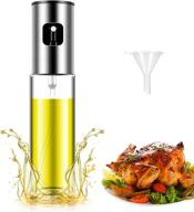 food-grade olive oil sprayer mister, portable vinegar and olive spray bottle for salad, bbq, frying, grilling - kitchen air fryer accessory - 110ml logo