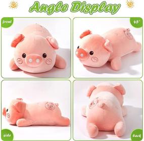 img 3 attached to CozyWorld 17.5’’ Pink Pig Pillow Stuffed Animals – Cute 🐷 Plush Toys for Kids Birthday, Special Day Gifts for Boys and Girls