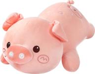 cozyworld 17.5’’ pink pig pillow stuffed animals – cute 🐷 plush toys for kids birthday, special day gifts for boys and girls logo