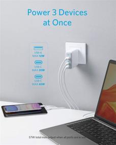 img 3 attached to 💡 Anker USB C Charger, 65W PowerPort III Elite 3-Port Charger with PIQ 3.0 & GaN, 45W USB-C Port, 20W USB-C Port, for MacBook, USB-C Laptops, iPad Pro, iPhone, Galaxy and More