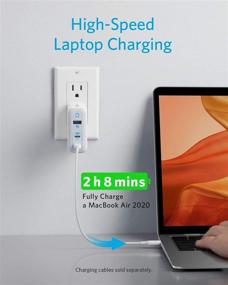 img 2 attached to 💡 Anker USB C Charger, 65W PowerPort III Elite 3-Port Charger with PIQ 3.0 & GaN, 45W USB-C Port, 20W USB-C Port, for MacBook, USB-C Laptops, iPad Pro, iPhone, Galaxy and More