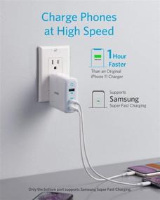 img 1 attached to 💡 Anker USB C Charger, 65W PowerPort III Elite 3-Port Charger with PIQ 3.0 & GaN, 45W USB-C Port, 20W USB-C Port, for MacBook, USB-C Laptops, iPad Pro, iPhone, Galaxy and More