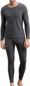 img 4 attached to 🔥 Warmth and Comfort Combined: COLORFULLEAF Men's Cotton Thermal Underwear Set for Ultimate Protection in Cold Weather