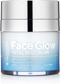 img 3 attached to 🌟 360 Total Face Glow Cream enriched with Alpha Lipoic Acid, DMAE, Vitamin C Ester, Hyaluronic Acid, and Italian Blood Orange