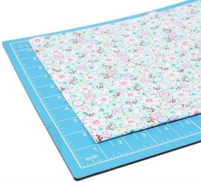 img 1 attached to 🔪 AUTOTOOLHOME ПВХ режущий коврик 12"x18" (A3) - Самовосстанавливающийся, двусторонний, с сеткой вращающийся режущий доска для рукоделия, шитья, пэчворка, скрапбукинга - Идеально для проектов