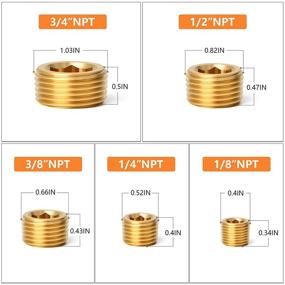 img 1 attached to 💪 Enhanced Gasher Fitting Inner Thread Socket: Powerful and Reliable Connection