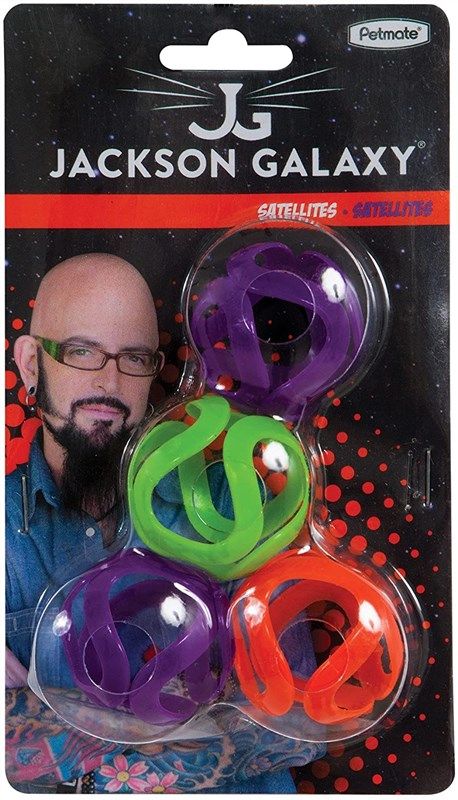 jackson galaxy satellites cat toy 로고